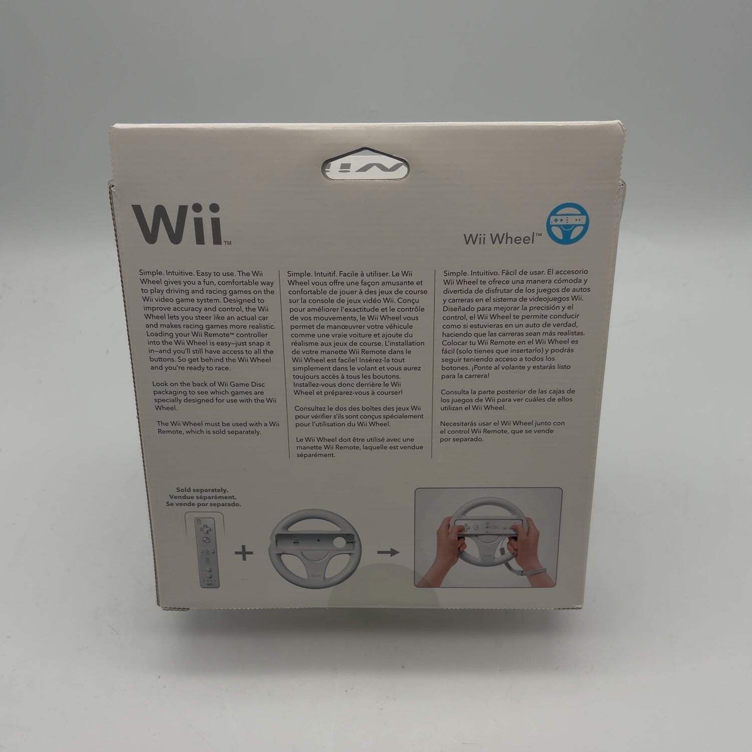 New Nintendo Wii Wheel White RVL-024