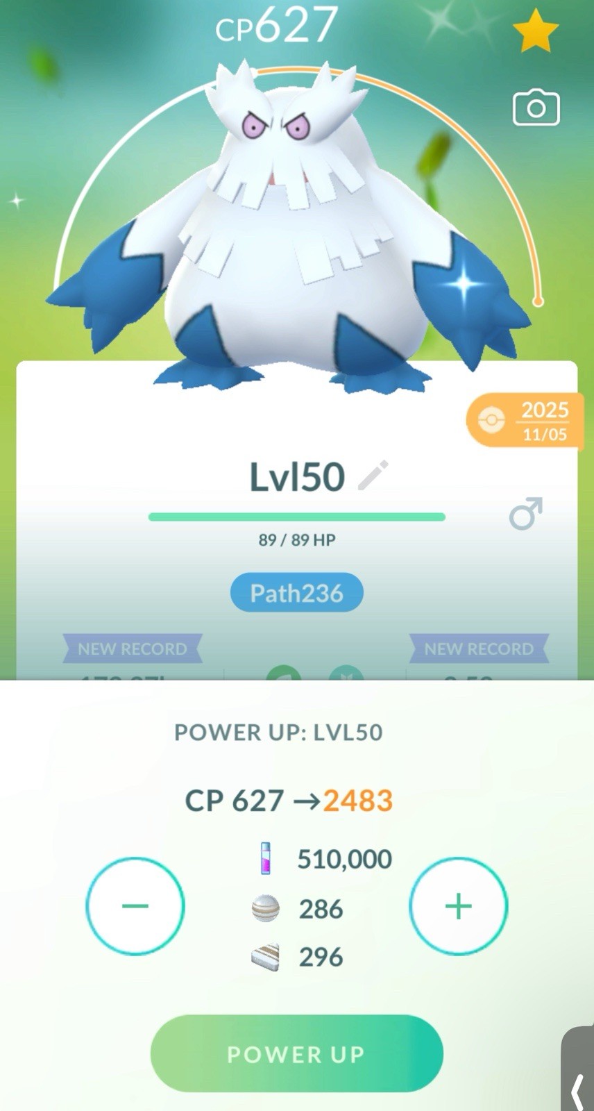 Pokemon Level 50 Shiny Abomasnow 3 Movesets PvP 2500 30 Day Friendship GO