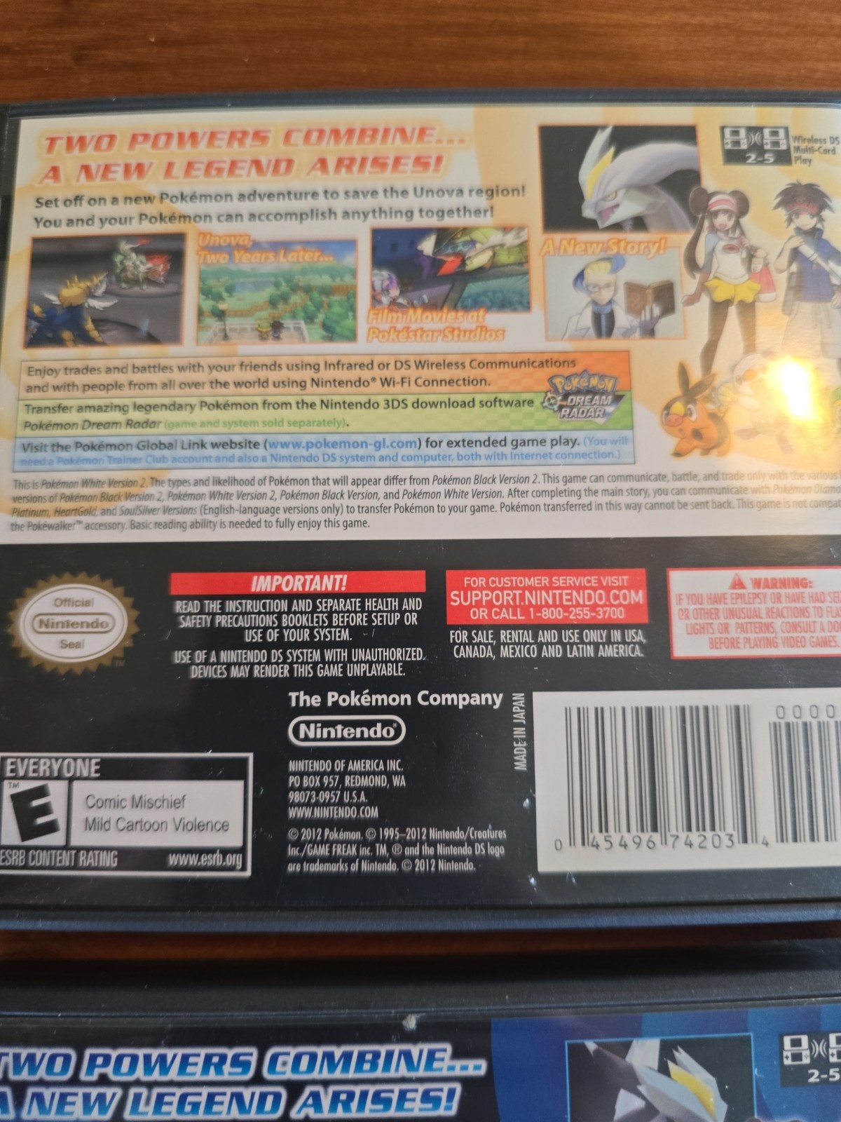 Pokemon Black 2 & White Version 2 CIB 100% Complete Nintendo Authentic Genuine