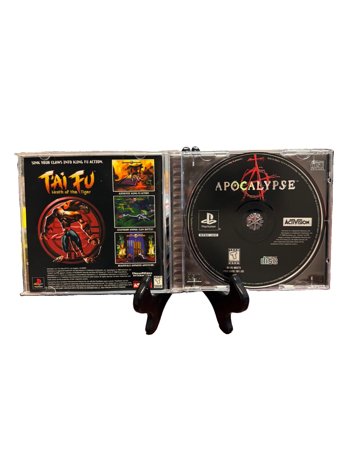 Sony PlayStation 1 1998 Apocalypse Bruce Willis Black Label CIB Untested