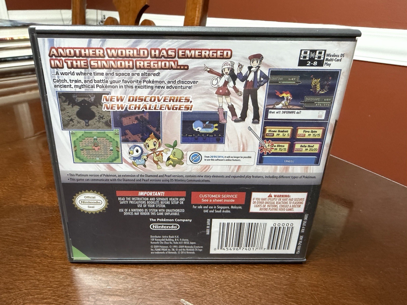 Pokémon Platinum Version Nintendo DS Tested Authentic Pokemon