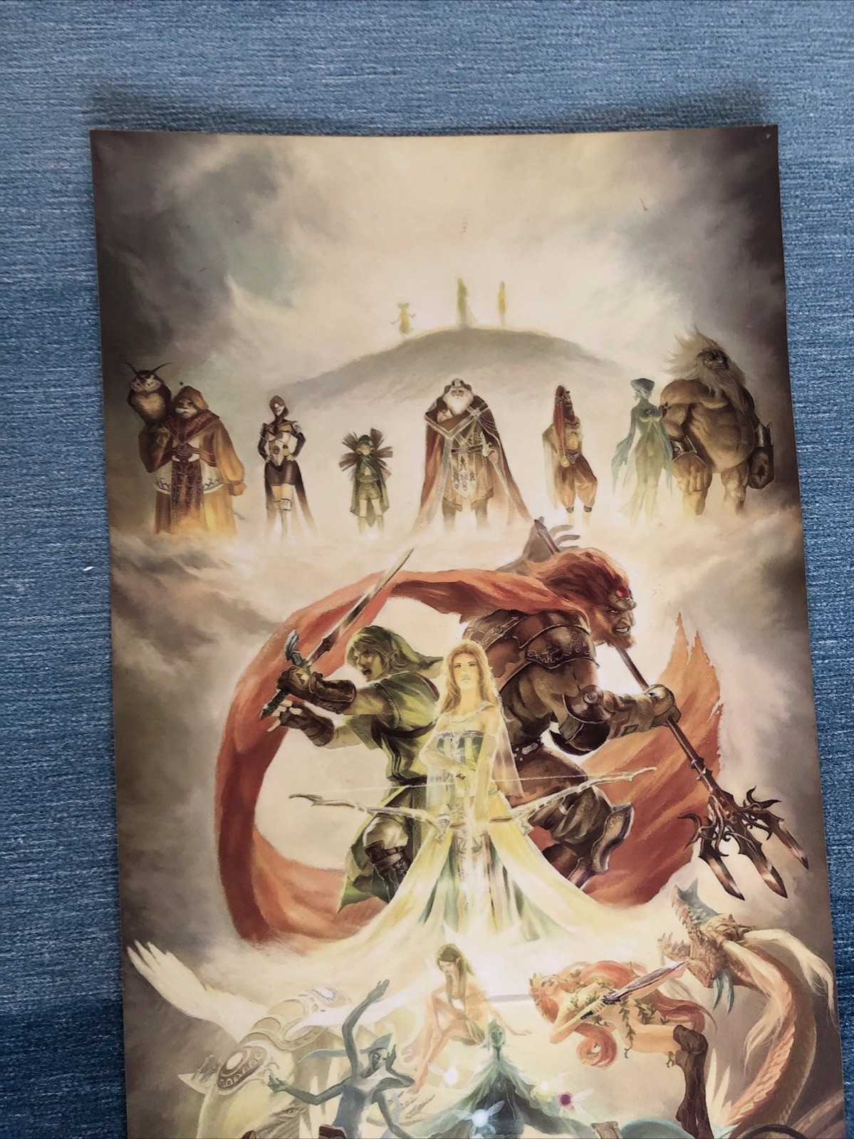 The Legend of Zelda Twilight Princess Promo Art Poster Laminate 5 Ft X 11” Rare