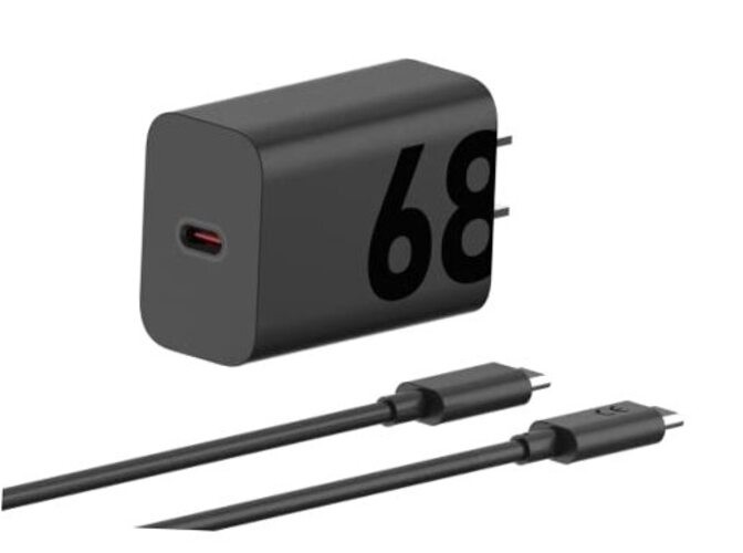 TurboPower USB-C Wall Charger + 3.3ft 6.5 Amp Cable, Fastest for Moto G 68W