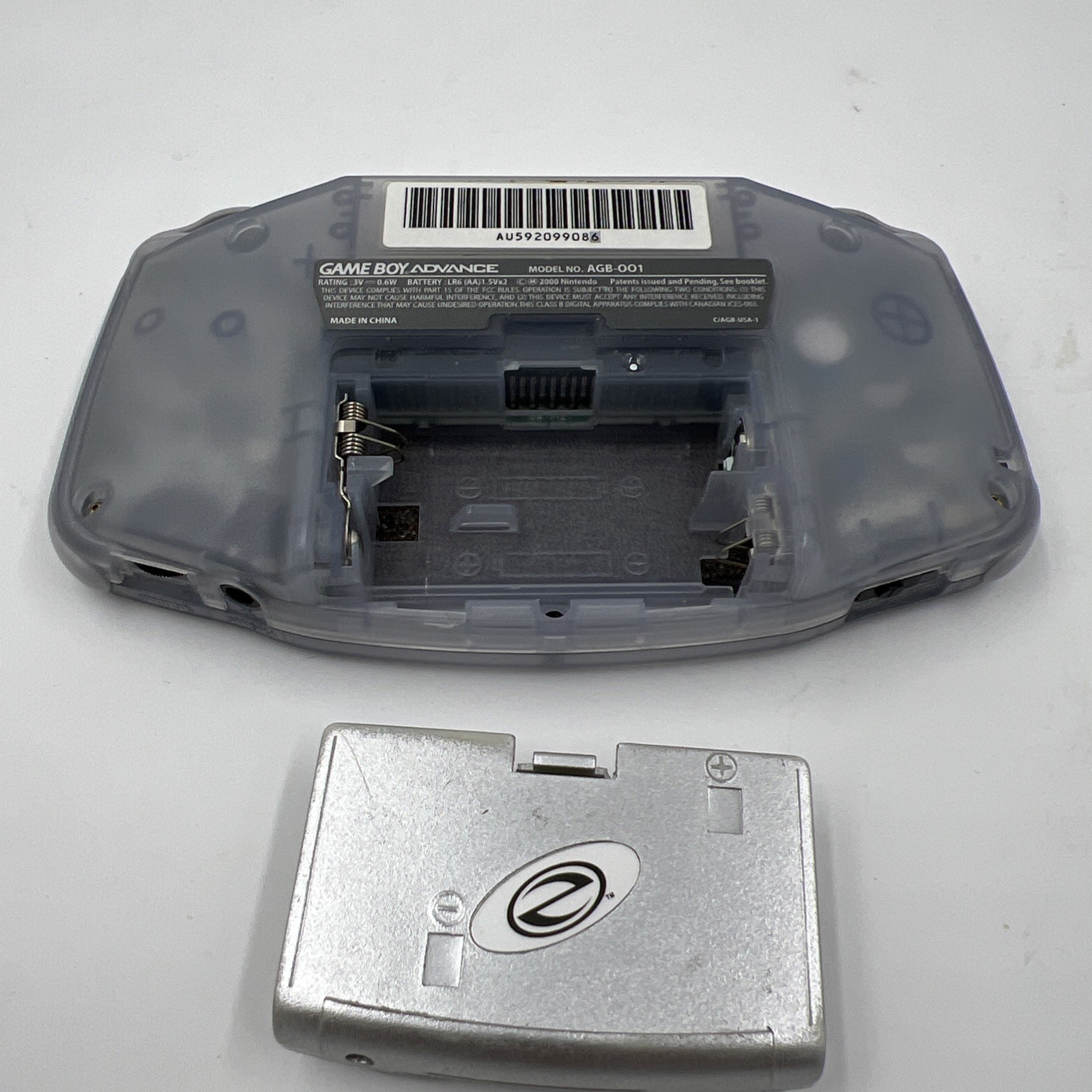 Nintendo Game Boy Advance Console System – Clear Glacier **READ below