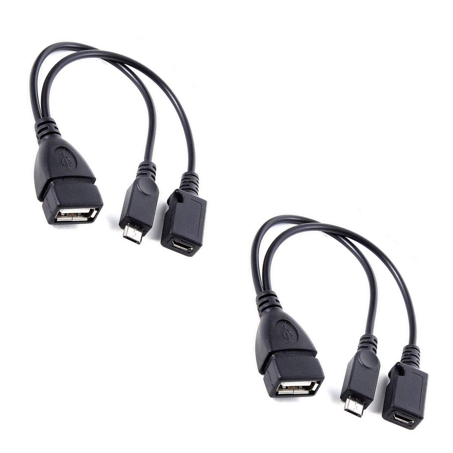 [2 Pack] OTG Cable Adapter, 2-1 USB Cable for Firesticks 4K/4K Max/Cube/lite/…