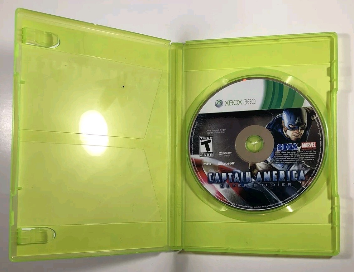 Captain America: Super Soldier (Microsoft Xbox 360, 2011) Tested, Guaranteed.