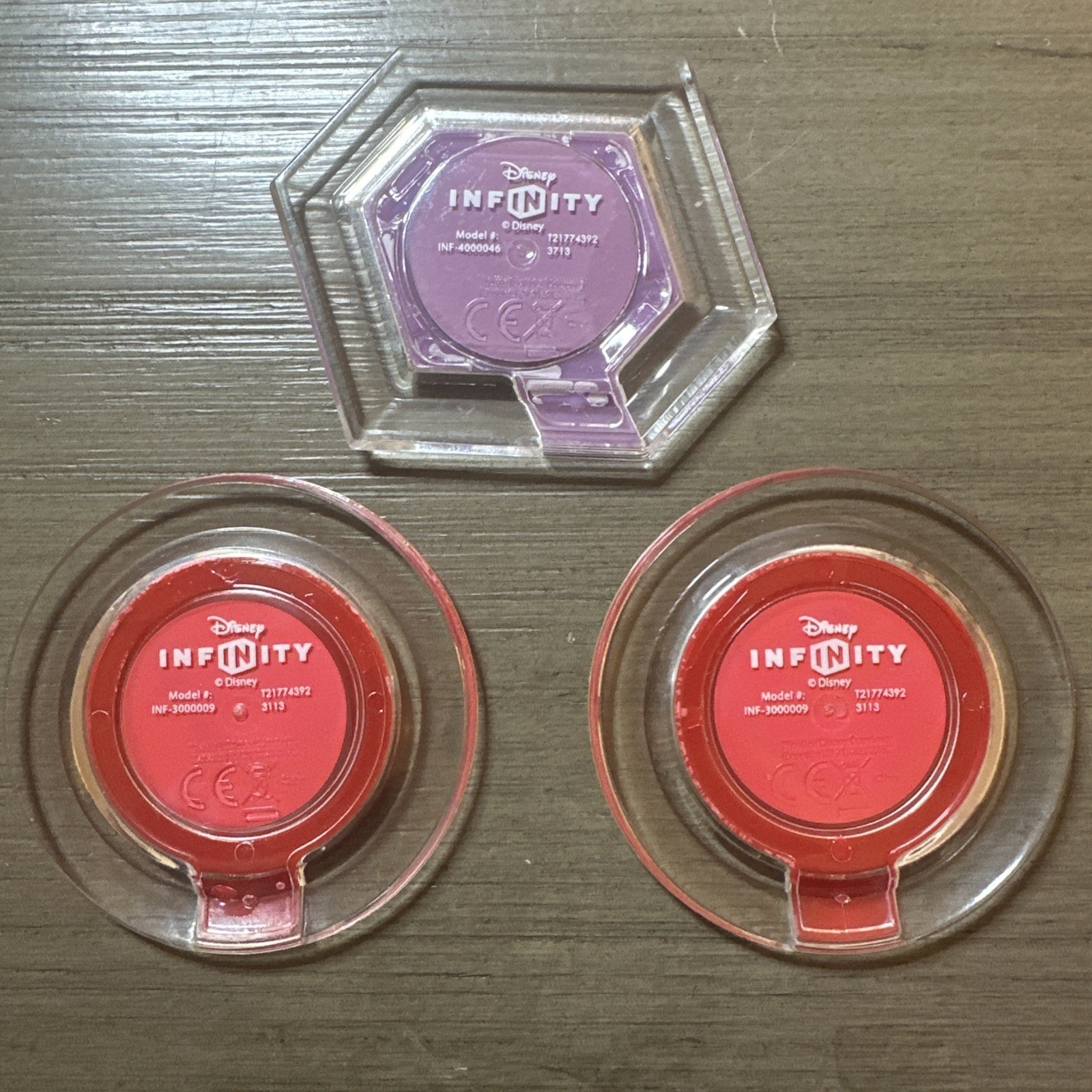 Disney Infinity Lot: Wreck-It Ralph And Vanellope Figures plus 3 Power Discs