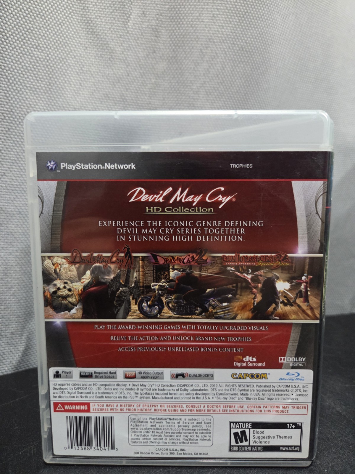 Devil May Cry HD Collection (PS3, Sony PlayStation 3, 2012) No Manual Tested