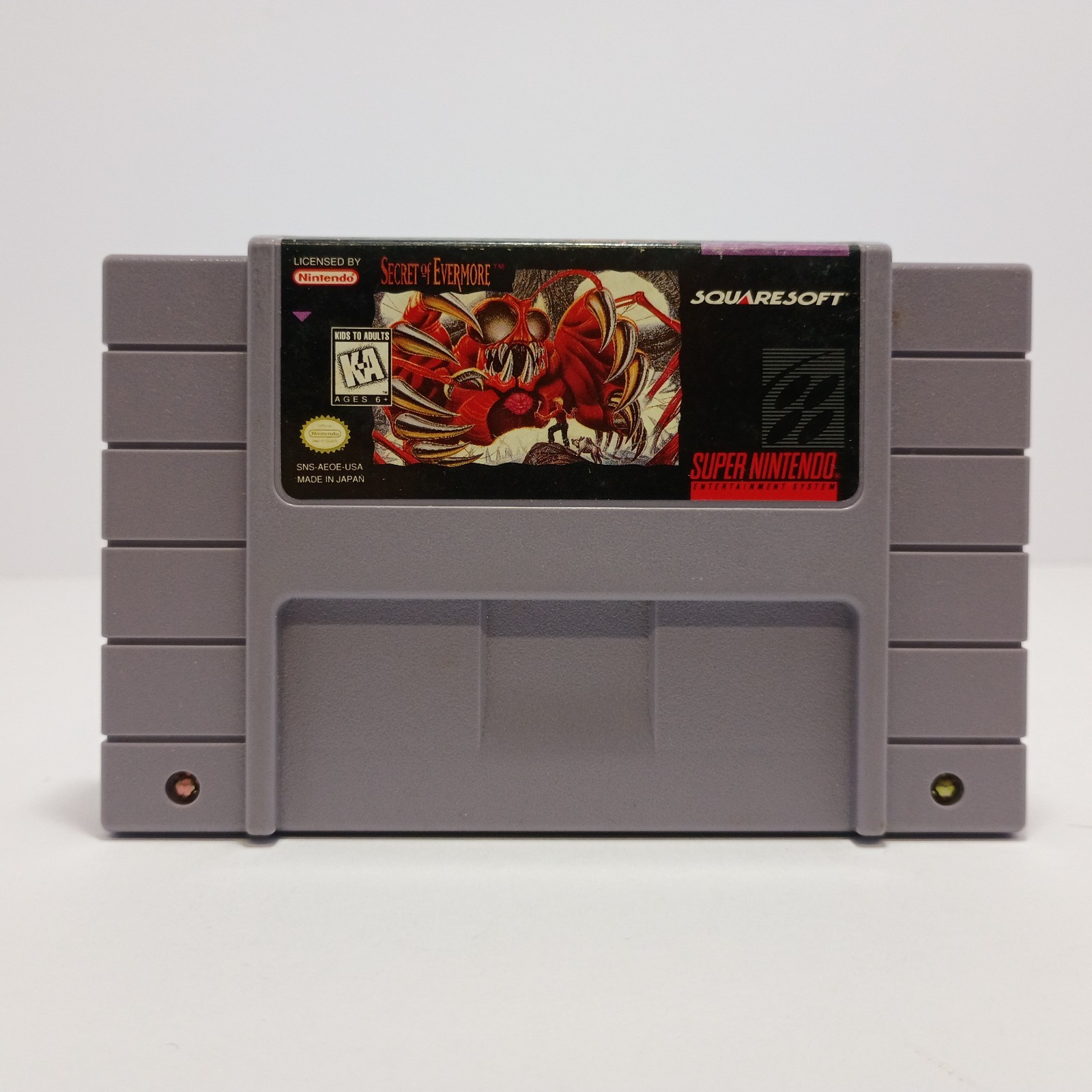 Secret of Evermore Super Nintendo SNES In Box With Inserts *Missing Manual