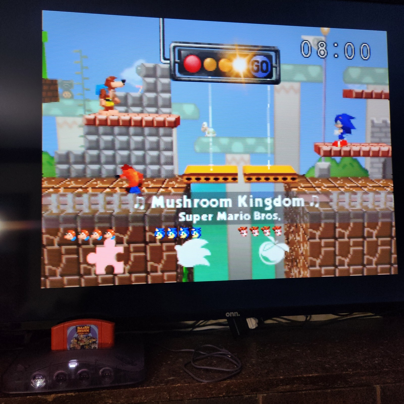 Smash Remix v2.0.1 – Nintendo 64 – Red Cart, Tested & Working