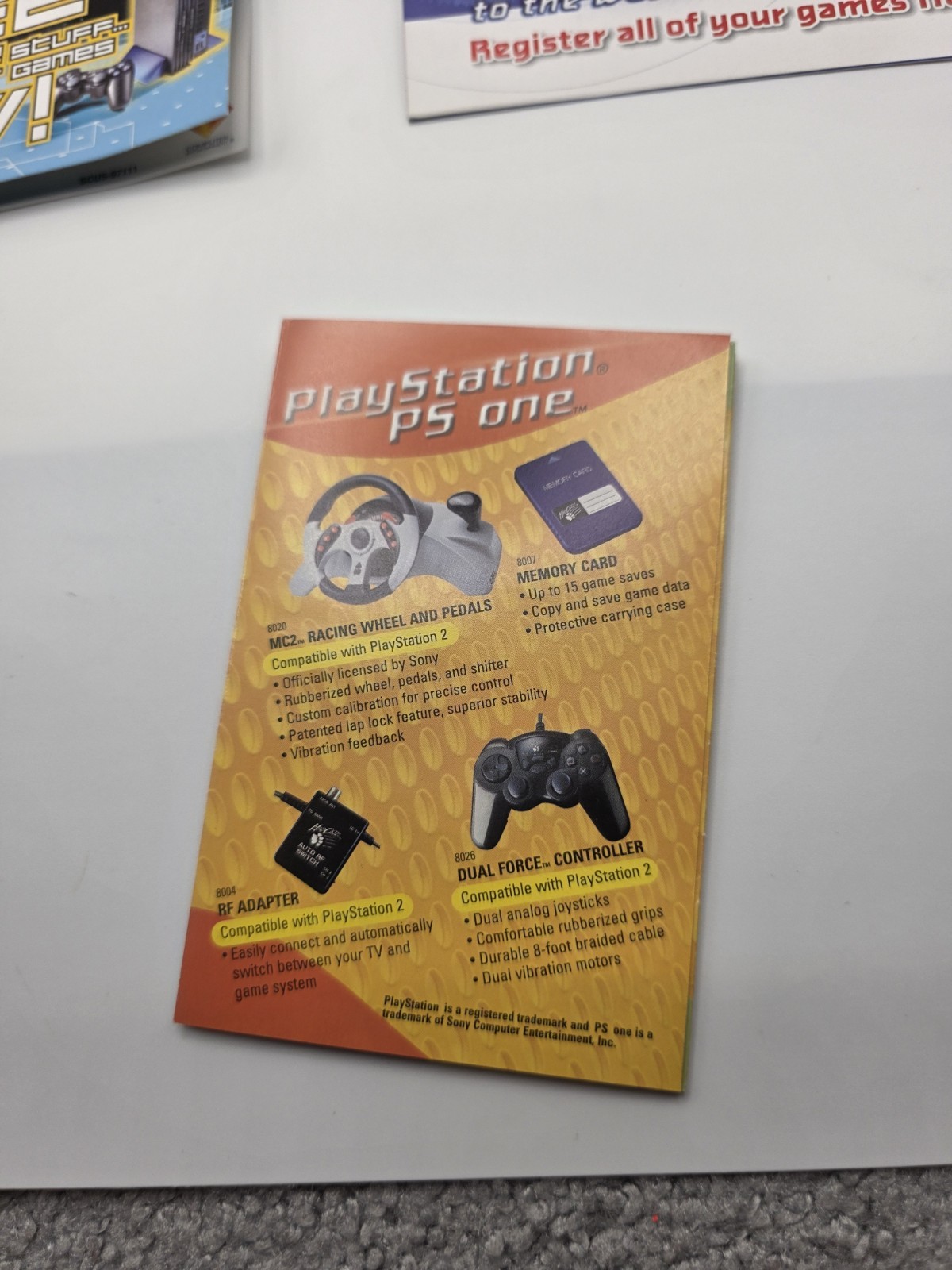 PlayStation Underground PS2 Promo Paperwork Lot + Mad Catz Catalog 2000s