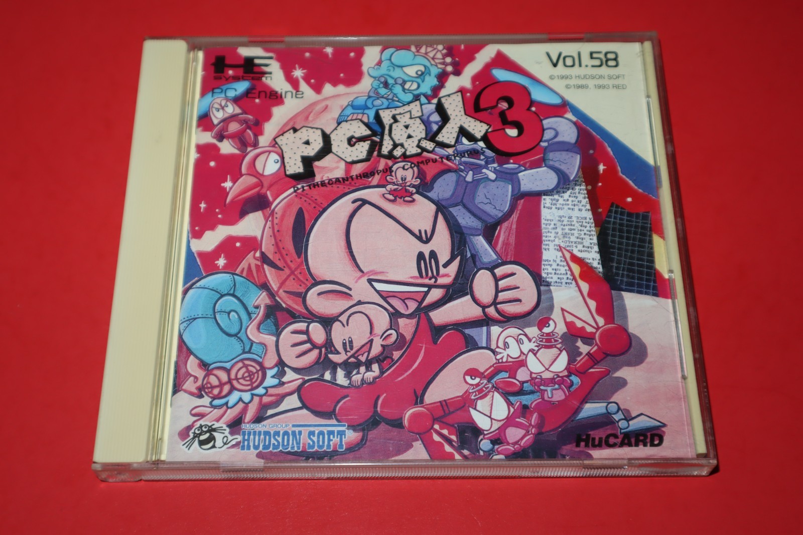 BONK’S ADVENTURE 3 FOR PC ENGINE PC GENJIN 3 IN CASE WITH INSTRUCTIONS!