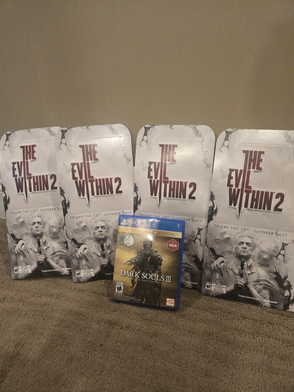 RARE The Evil Within 2 Promo Display Box With Standees