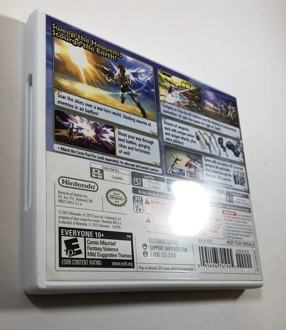 Kid Icarus Uprising (Nintendo 3DS, 2012) Ships today!