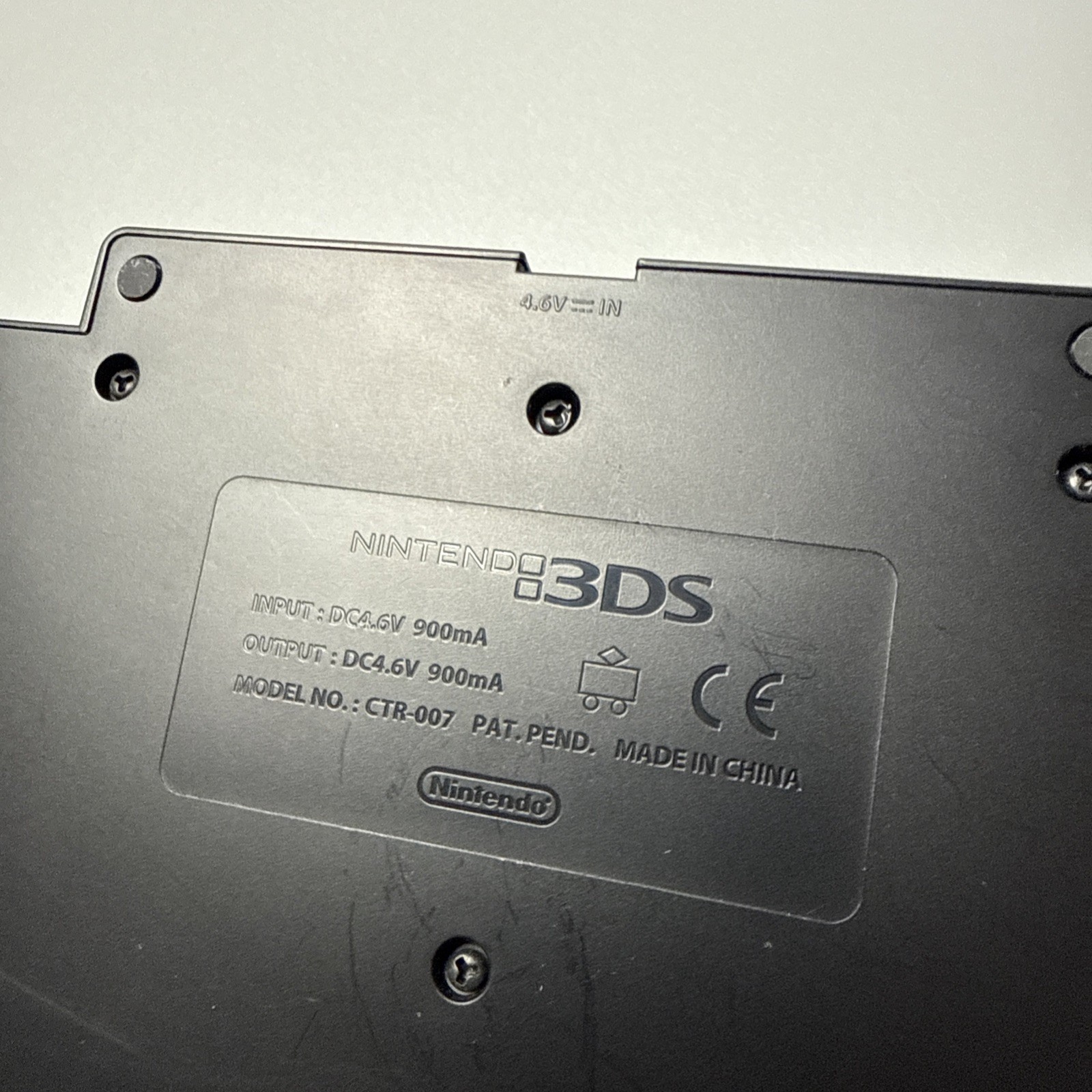 Nintendo 3DS Charging Cradle Dock OEM Stand Only No Cord Black CTR-007 Authentic