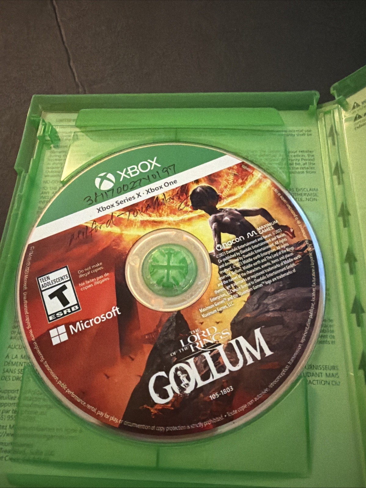 Lord of the Rings: Gollum – Xbox Series X/Xbox One Tested. 250 Library