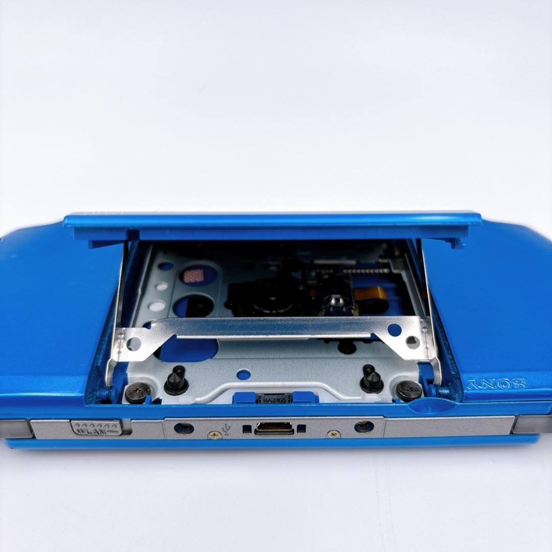 Excellent Sony PSP-3000 Vibrant Blue Console w/ Charger and Case