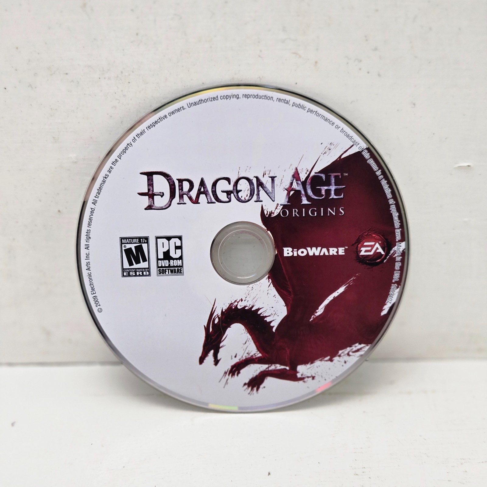 Dragon Age Origins (PC, 2009) CD-ROM Complete CIB