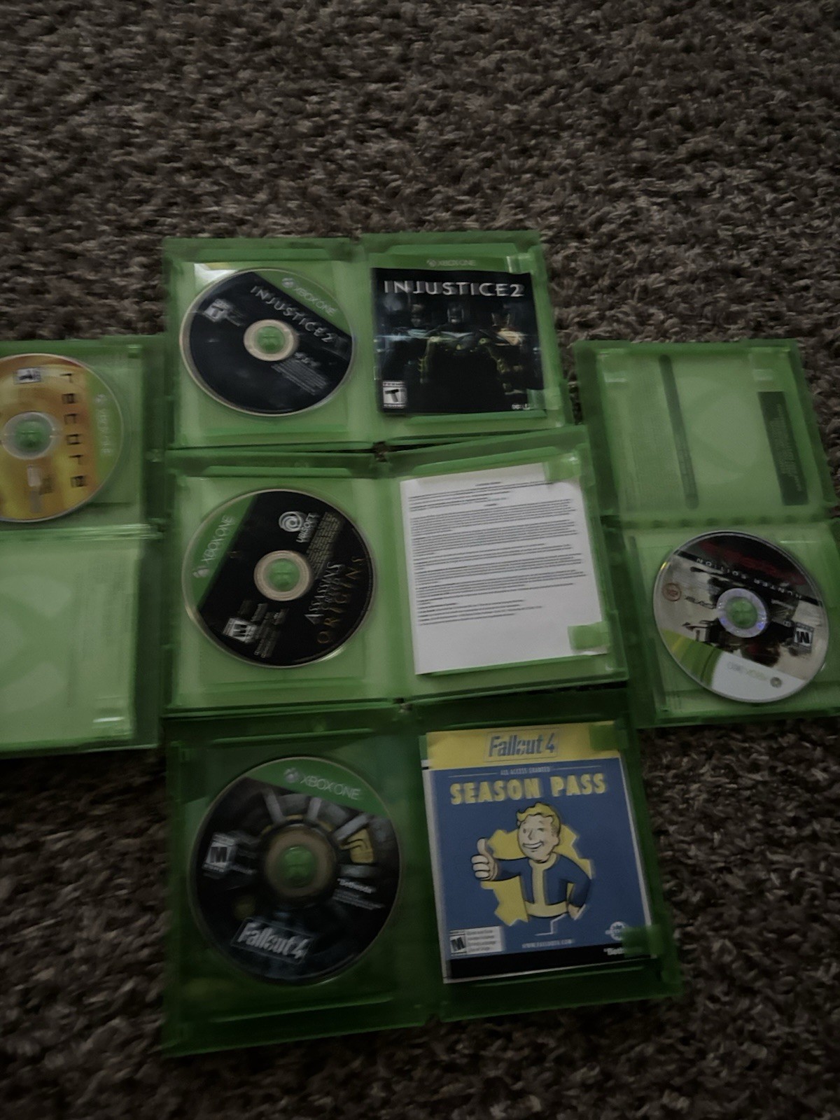 Microsoft Xbox One Assorted Video Games Lot of 5, Tested Working