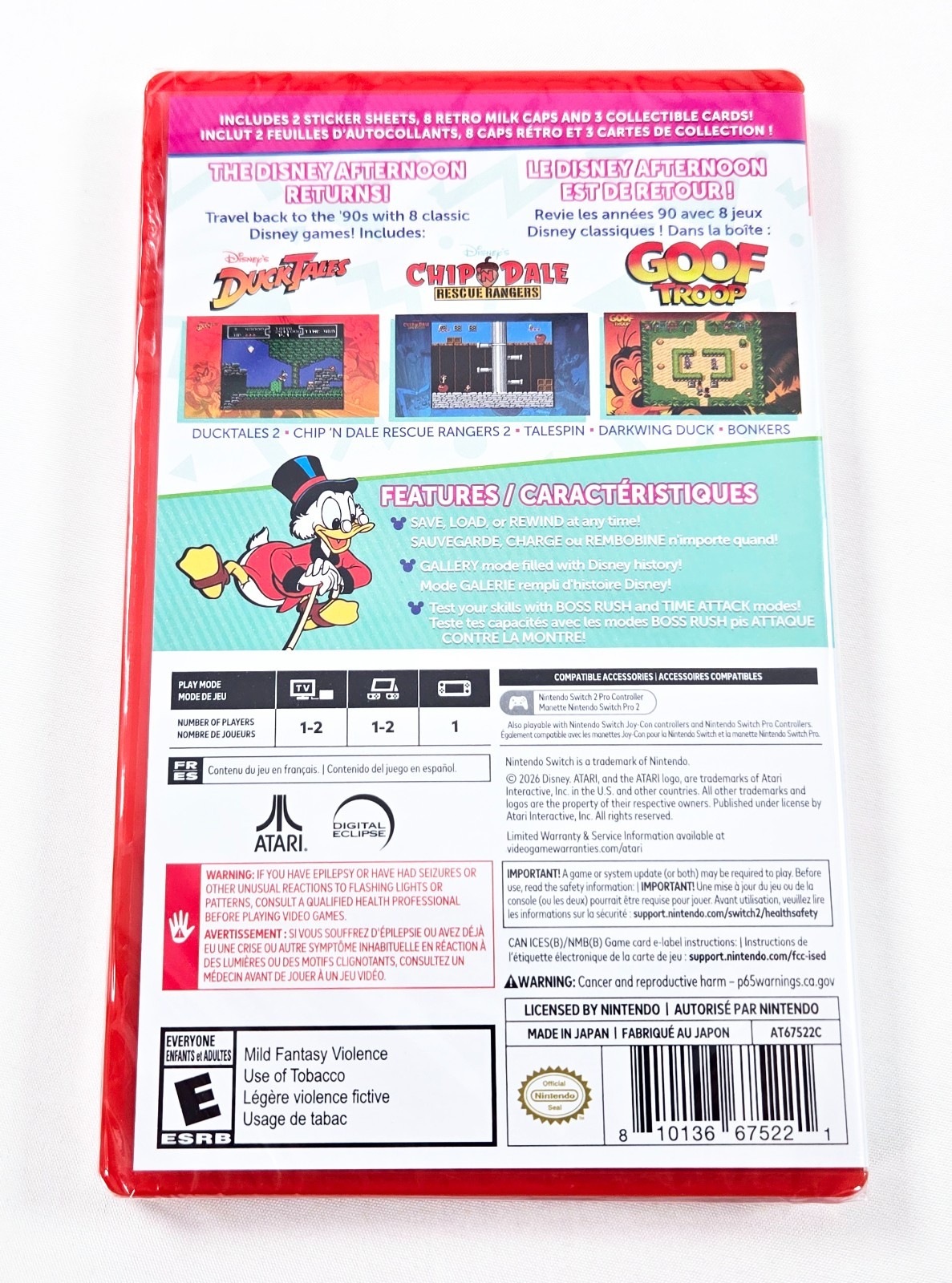 THE DISNEY AFTERNOON COLLECTION NEW SEALED 2026 Authentic Nintendo Switch 2