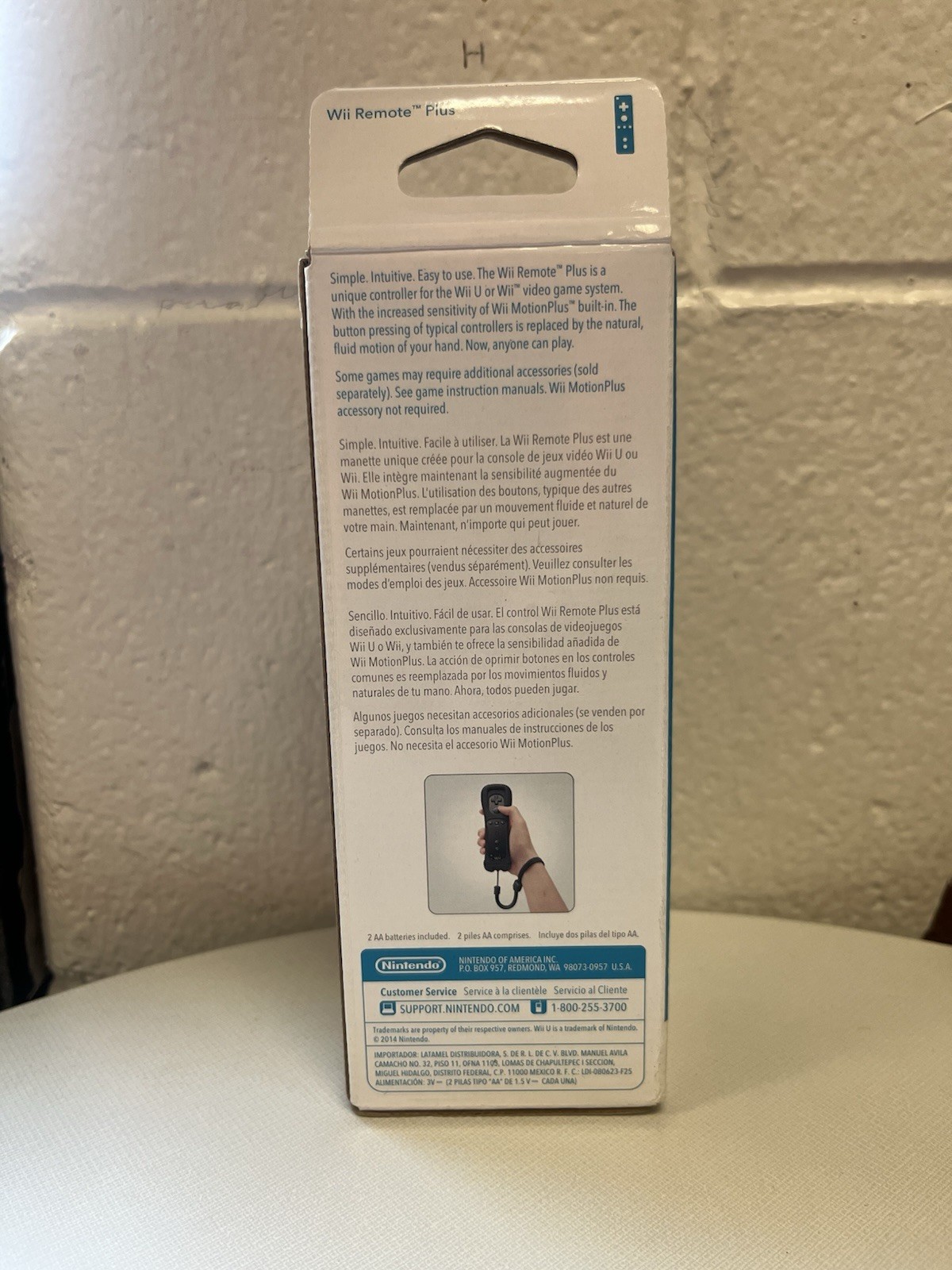 OEM Authentic Nintendo Wii U Remote Plus Motion Controller – Black – New Sealed