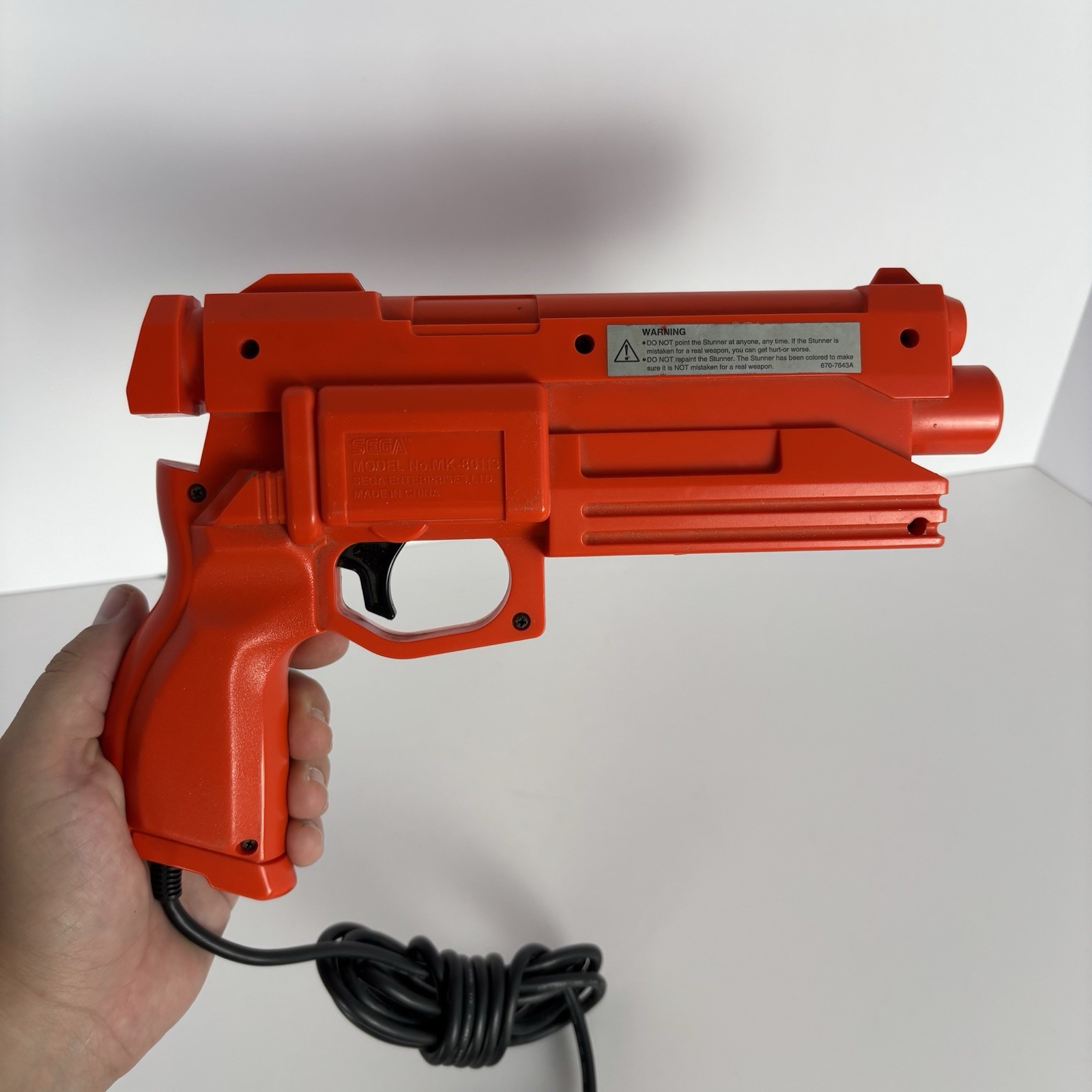 Sega Saturn Stunner Arcade Light Gun MK-80113 For CRT TVs