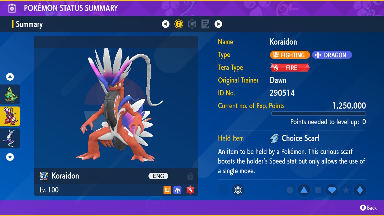 KORAIDON ⚡ POKEMON SCARLET VIOLET ⚡ NORMAL ⚡ 6IV BATTLE READY VGC 23 ⚡