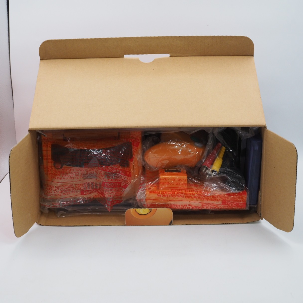 Nintendo GameCube Console System Orange + Game Boy Player Enjoy Plus Pack Boxed