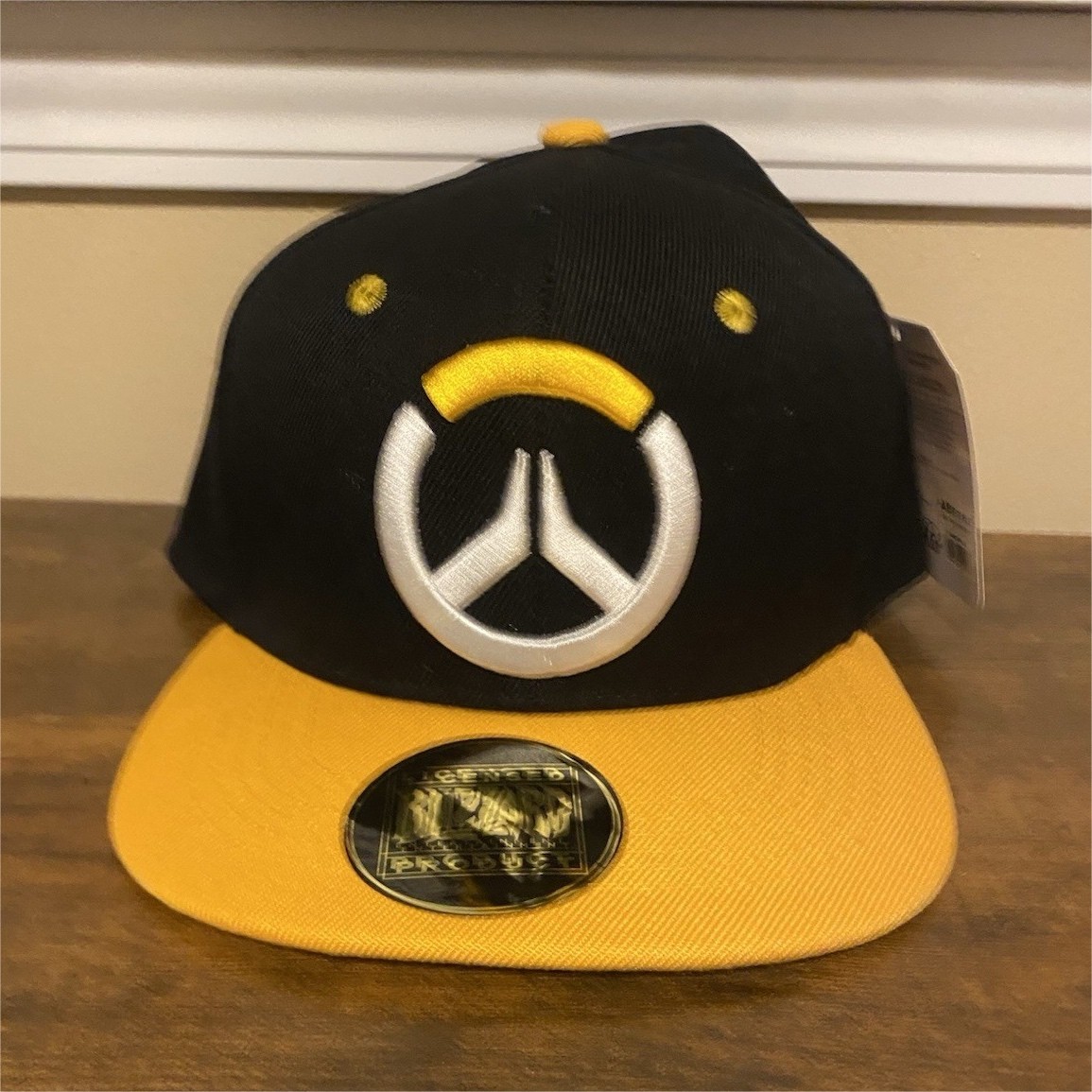 Blizzard Entertainment Overwatch Licensed Black/Yellow Snapback Hat Cap