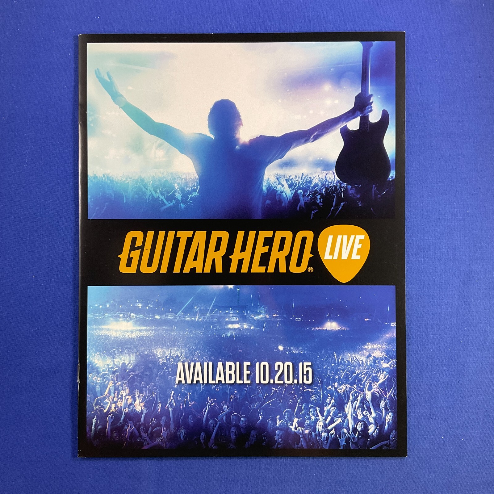 GUITAR HERO LIVE 2015 Video Game Retailer Launch Kit Glossy Promotional Booklet