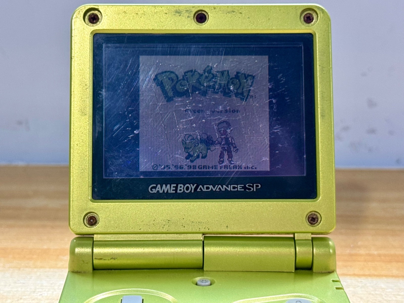 Nintendo Gameboy Advance SP AGS001 Lime Green Handheld System Console