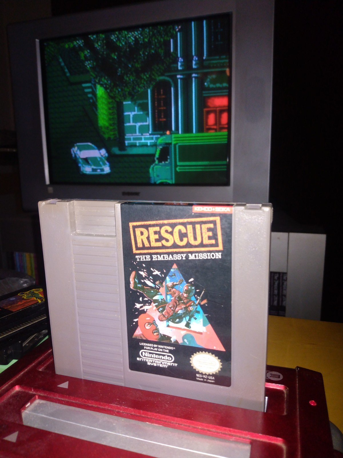 Lot Of 5 NES Games: Bungeling Bay, Heavy Barrell, Renegade, Rescue, Rambo