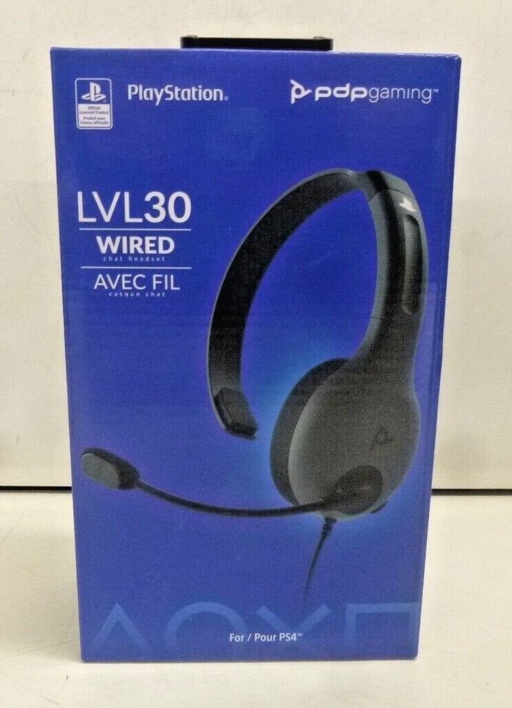 NEW PDP Gaming LVL30 Wired Chat Headset for PlayStation 4
