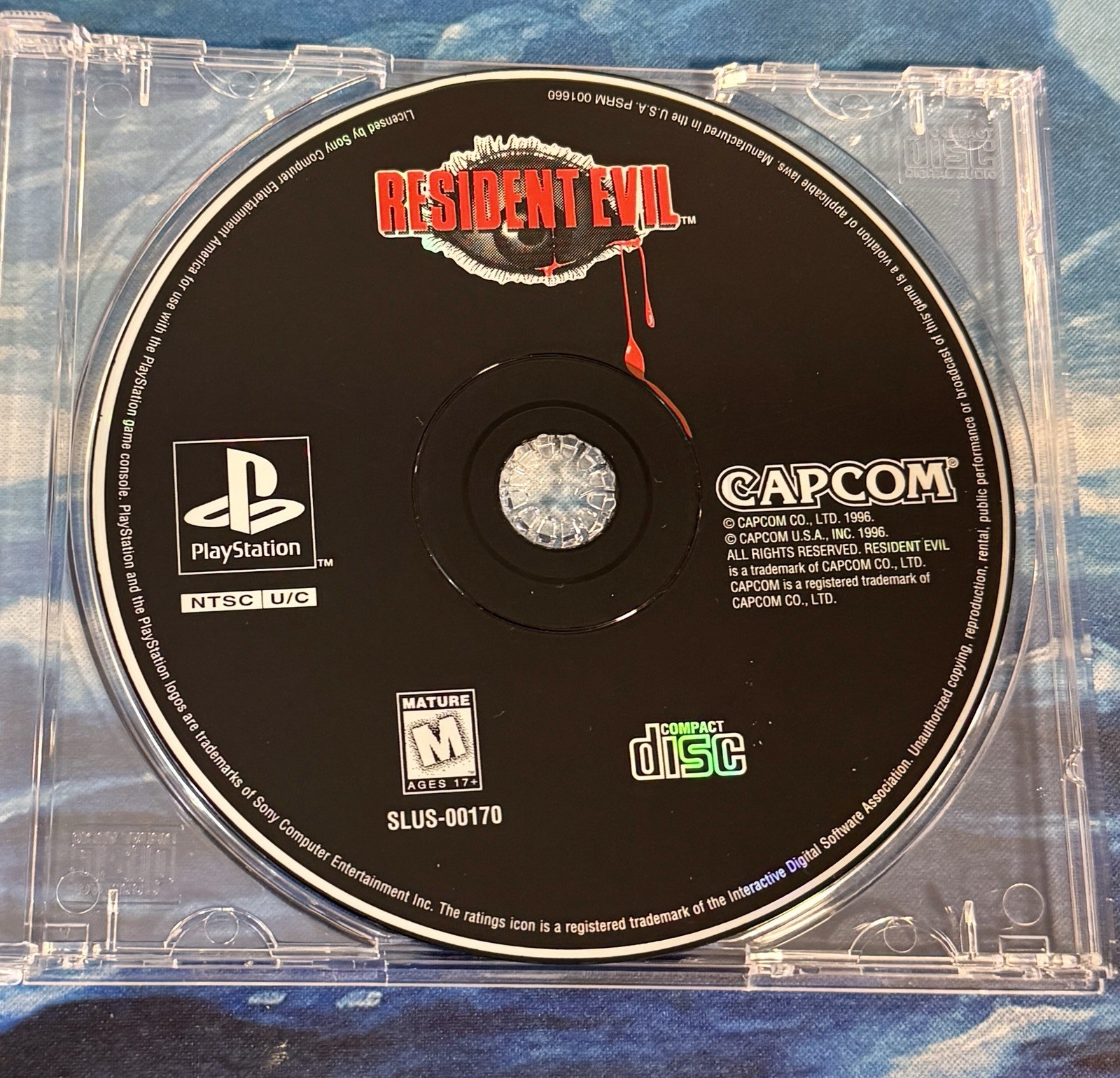Resident Evil PS1 (PlayStation 1, 1996) Disc Only Works Resurfaced – Good Shape