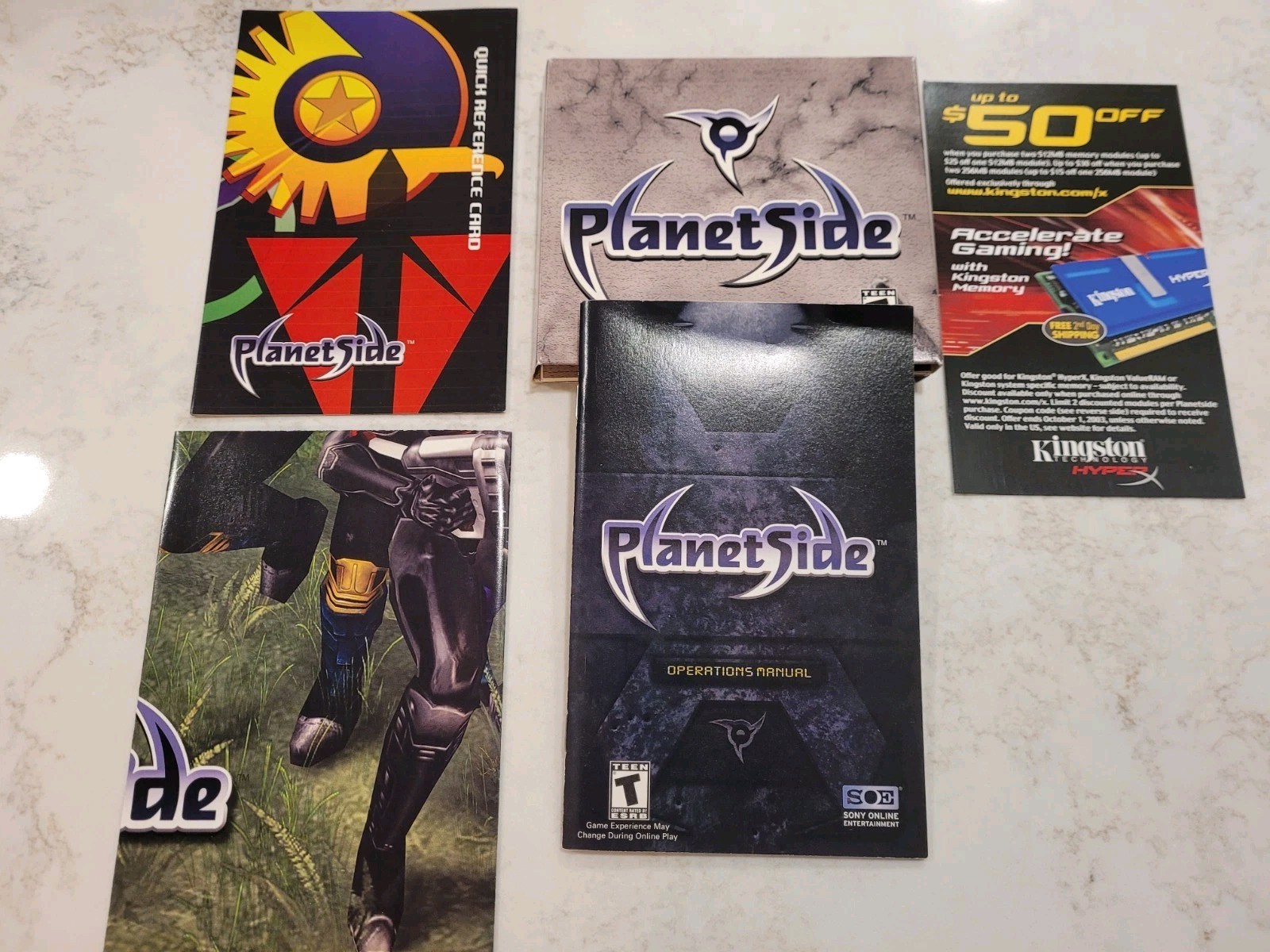 Vintage Sony Online Entertainment PlanetSide PC Game CD-ROM 2003 Complete