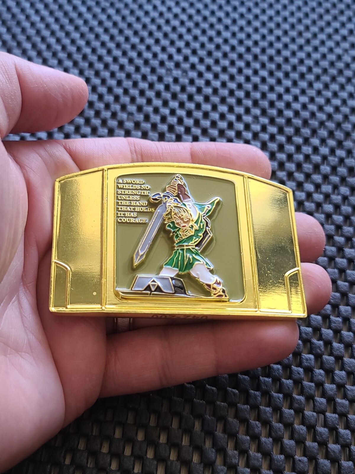 Legend of Zelda Ocarina of Time Challenge Coin Medal Nintendo 64 Promo US NAVY G
