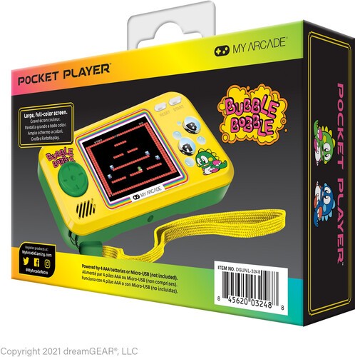 My Arcade DGUNL-3248 Bubble Bobble Pocket Player Portable Handheld Game System [