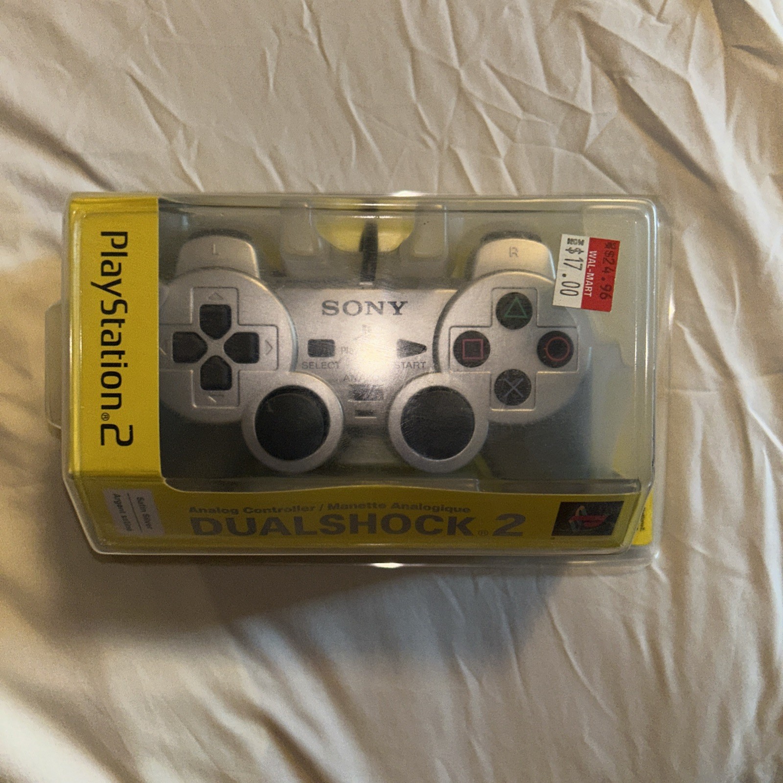 Sony PS2 DualShock Analog Controller Silver SCPH-10010 USS NEW Sealed Rare