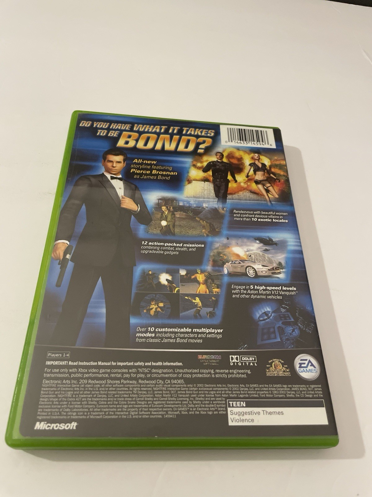 James Bond 007 Nightfire Original Xbox Game Pre Owned w/ Manual Tested Clean!