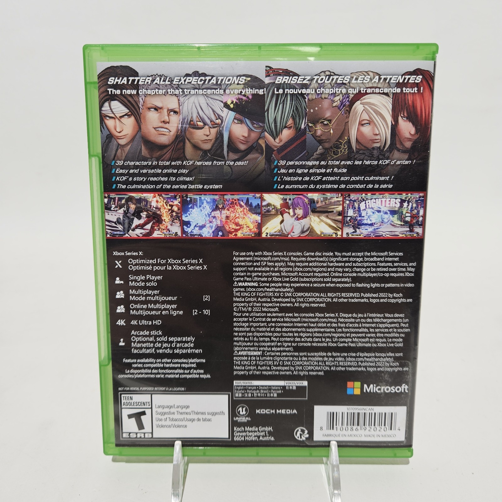 The King of Fighters XV (Microsoft Xbox Series X, 2022) In Case Tested