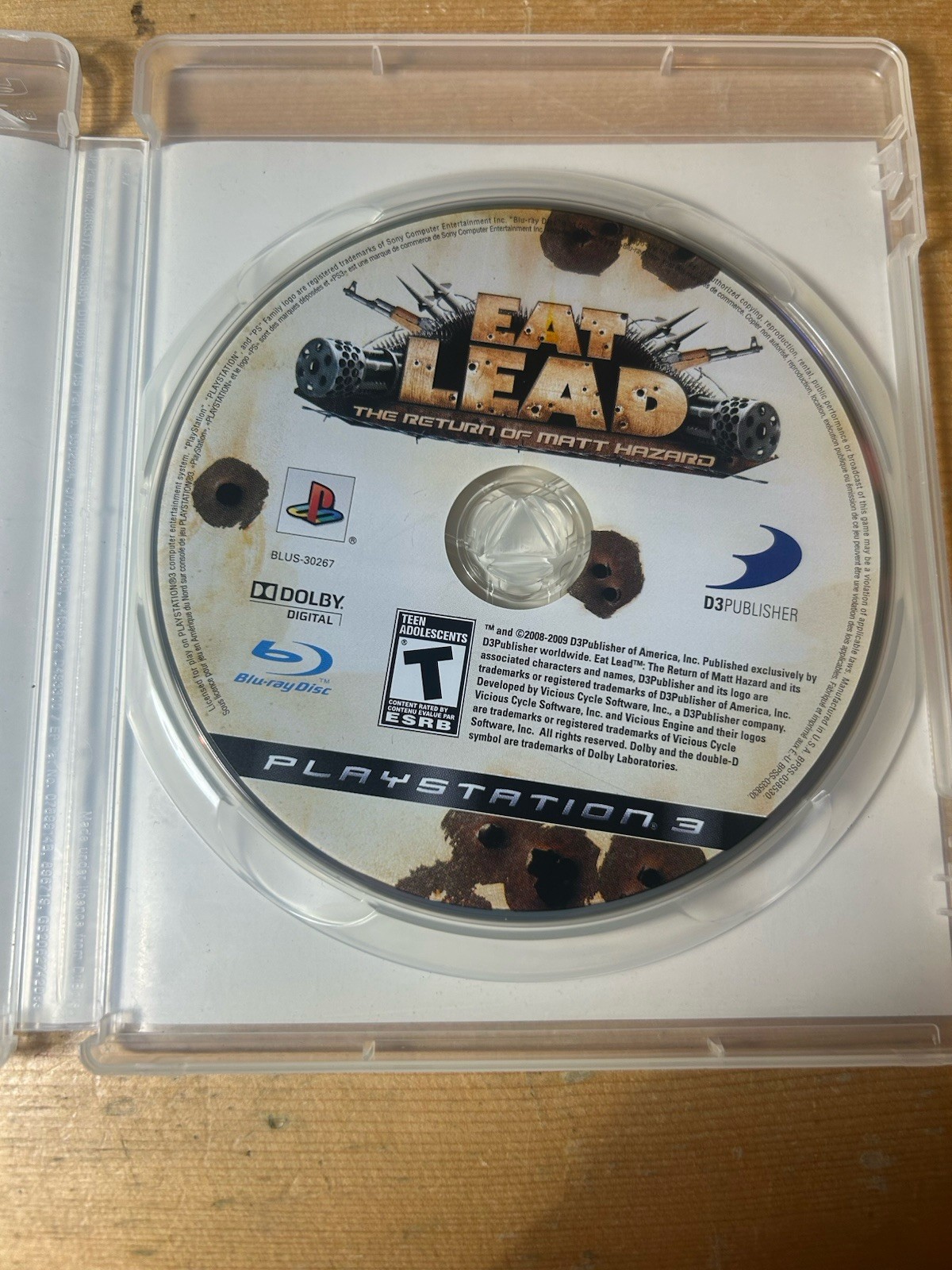 Eat Lead: The Return of Matt Hazard (Sony PlayStation 3) PS3 Tested Ships Free