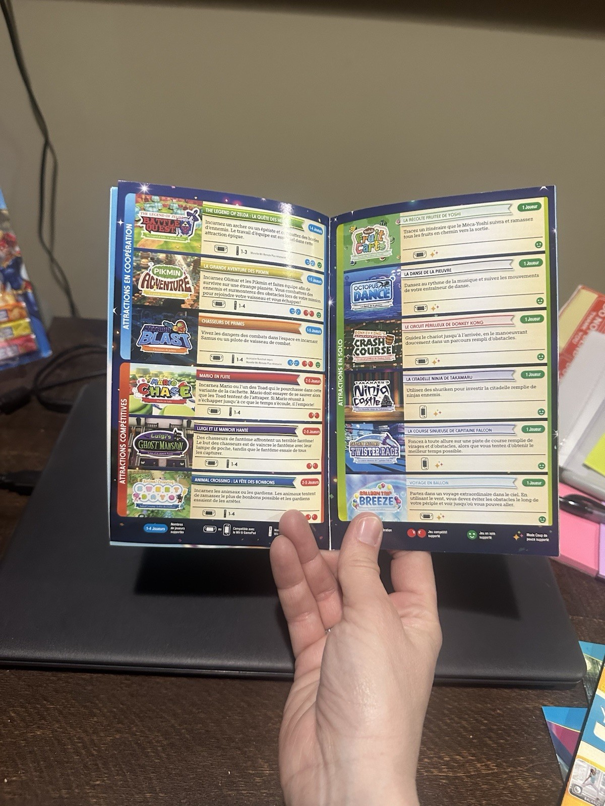 Nintendo WiiU Wii U Manual Only Nintendoland