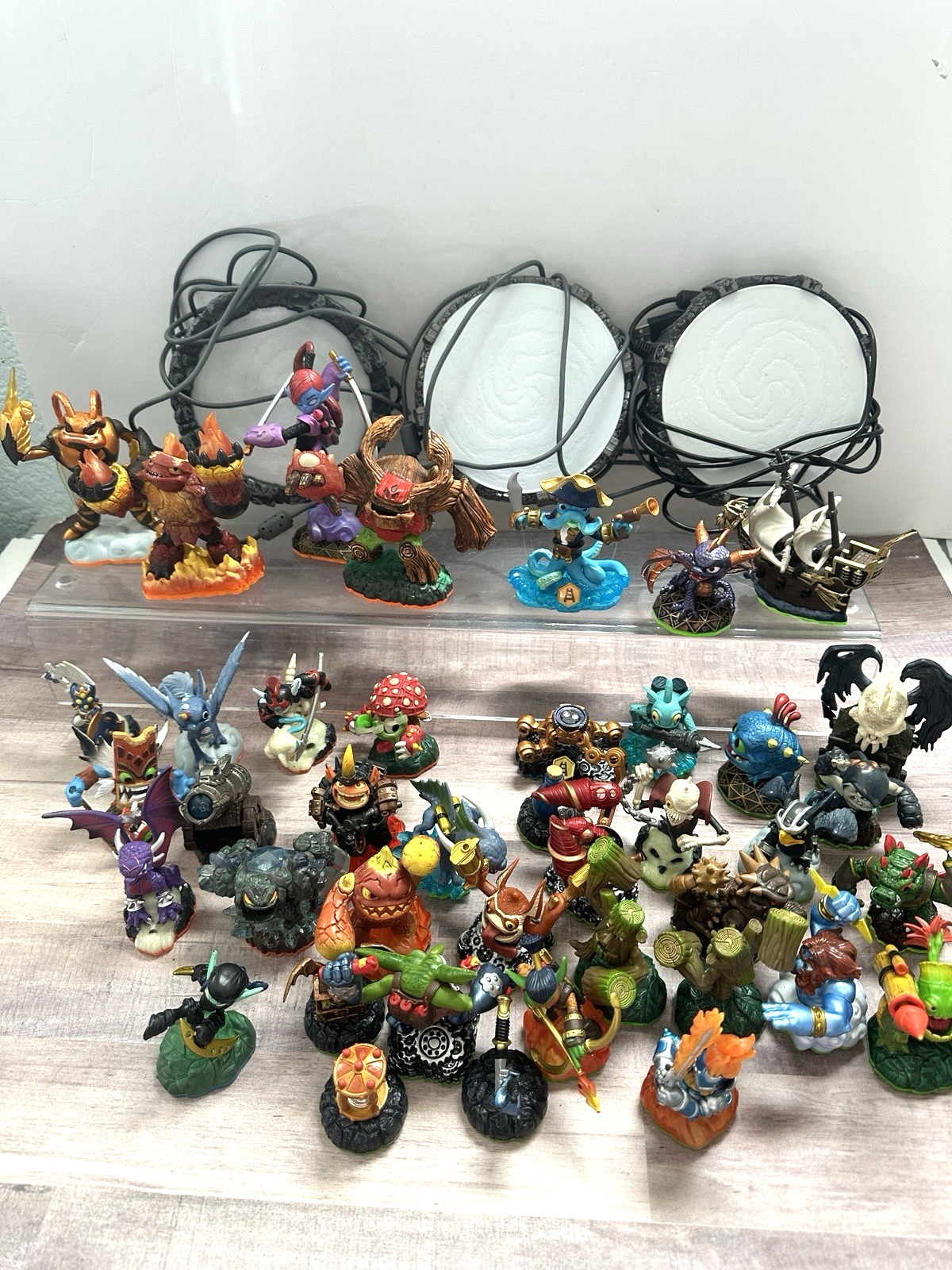 Mixed Lot of 41 Skylanders figures plus 3 portals Giants, Spyro, more