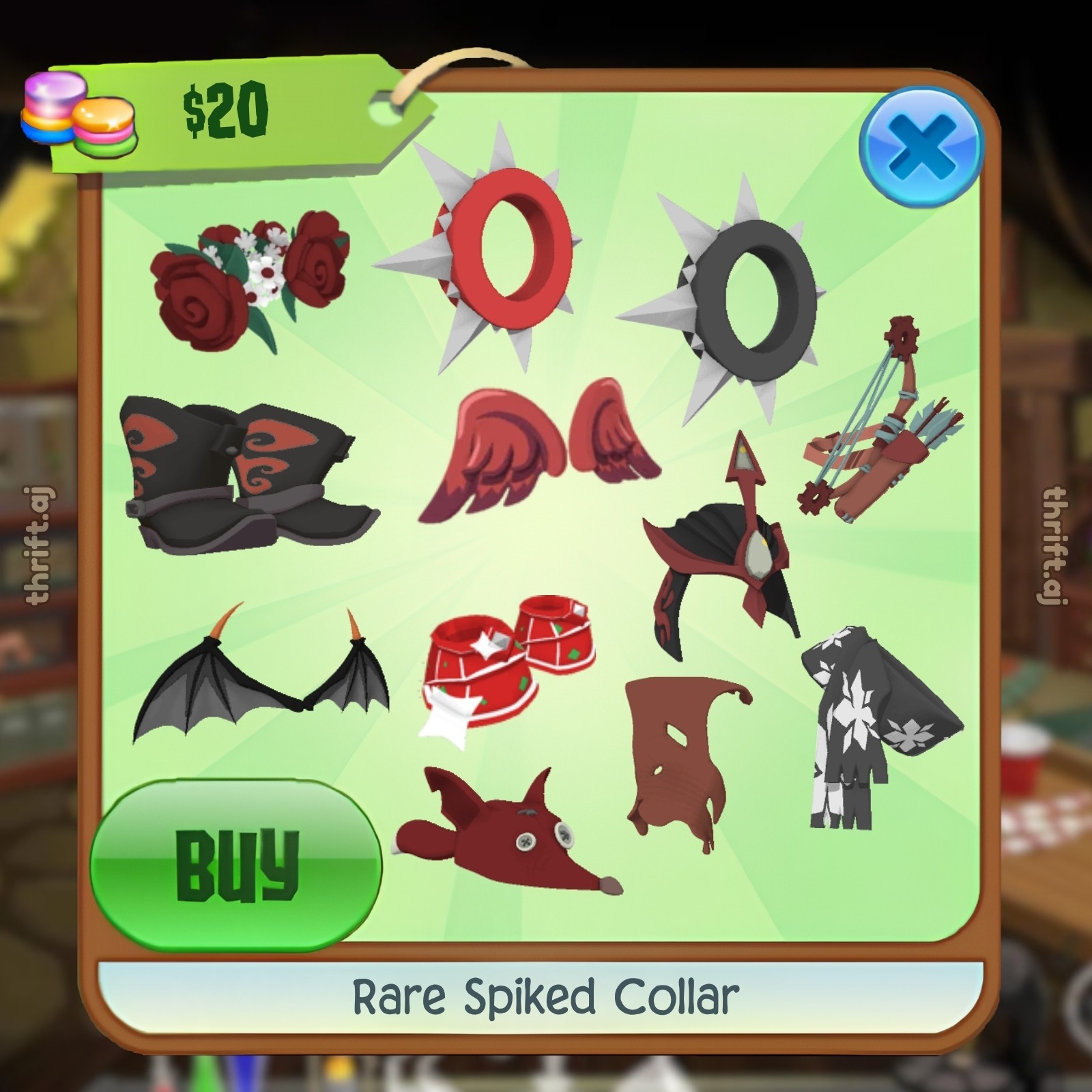 Animal Jam Classic (AJC) | Rare Red Clothing Bundle (READ DESCRIPTION)
