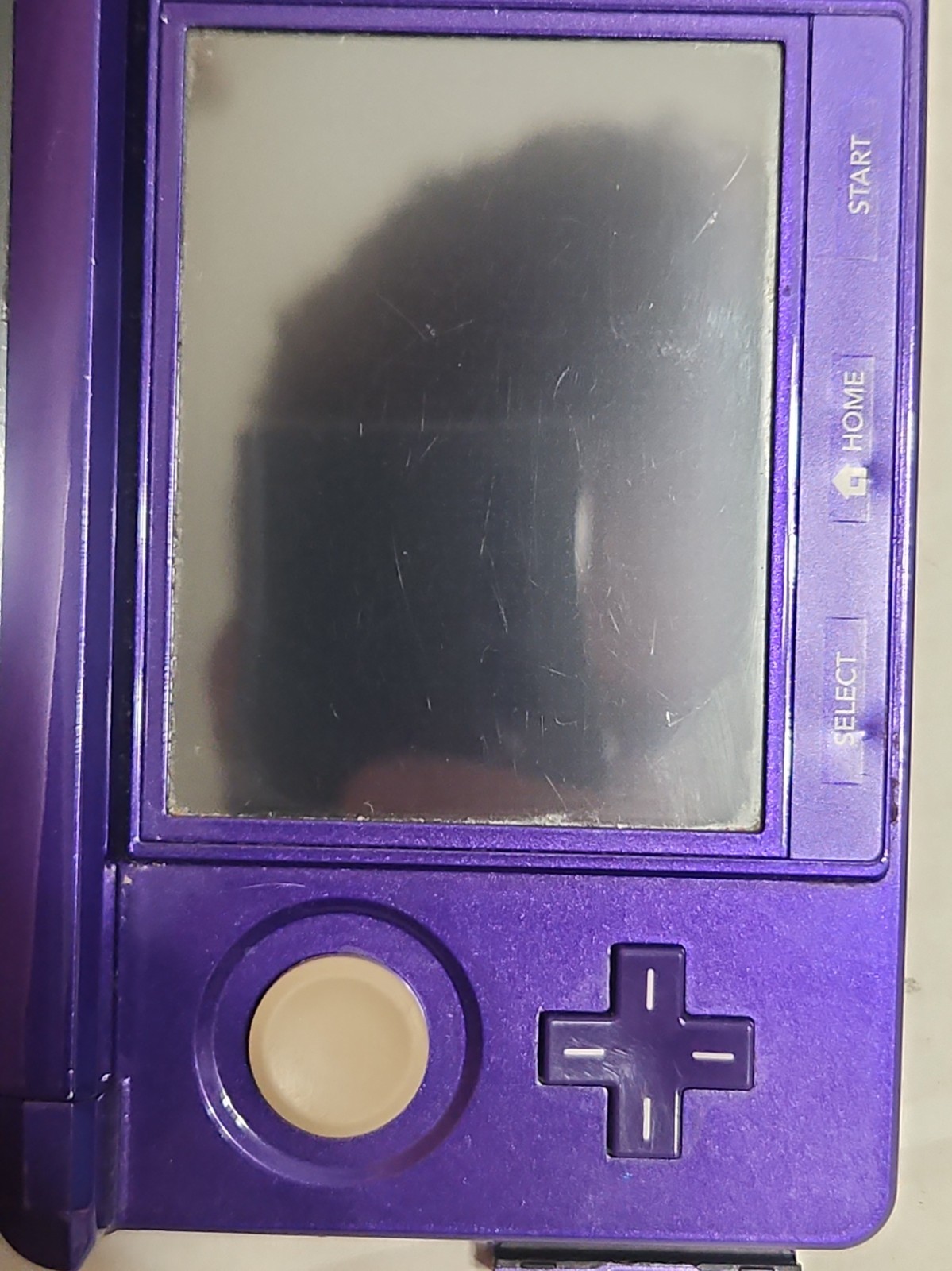 Nintendo 3DS Midnight Purple System CTR-001 Tested Working w/ Charger No Stylus