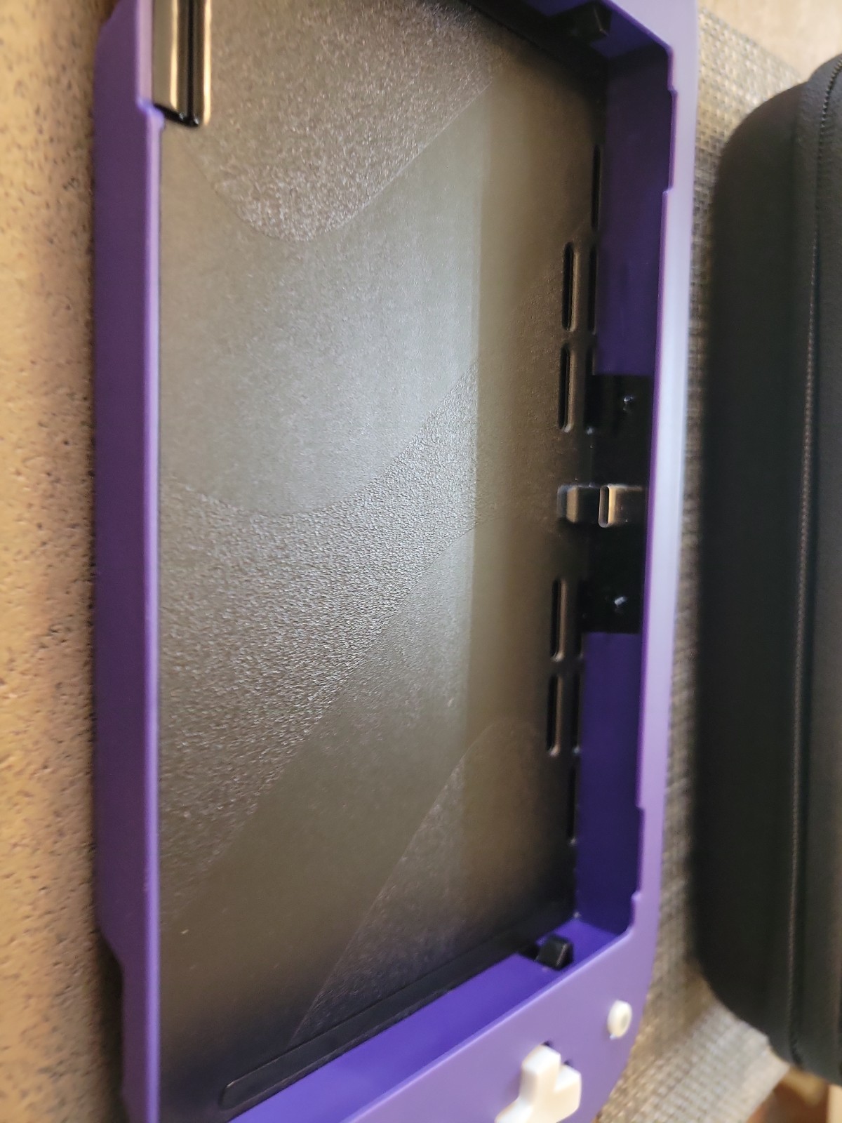 CRKD Nitro Deck Nintendo Switch Travel Case Purple Hard Shell Kickstand CK3210