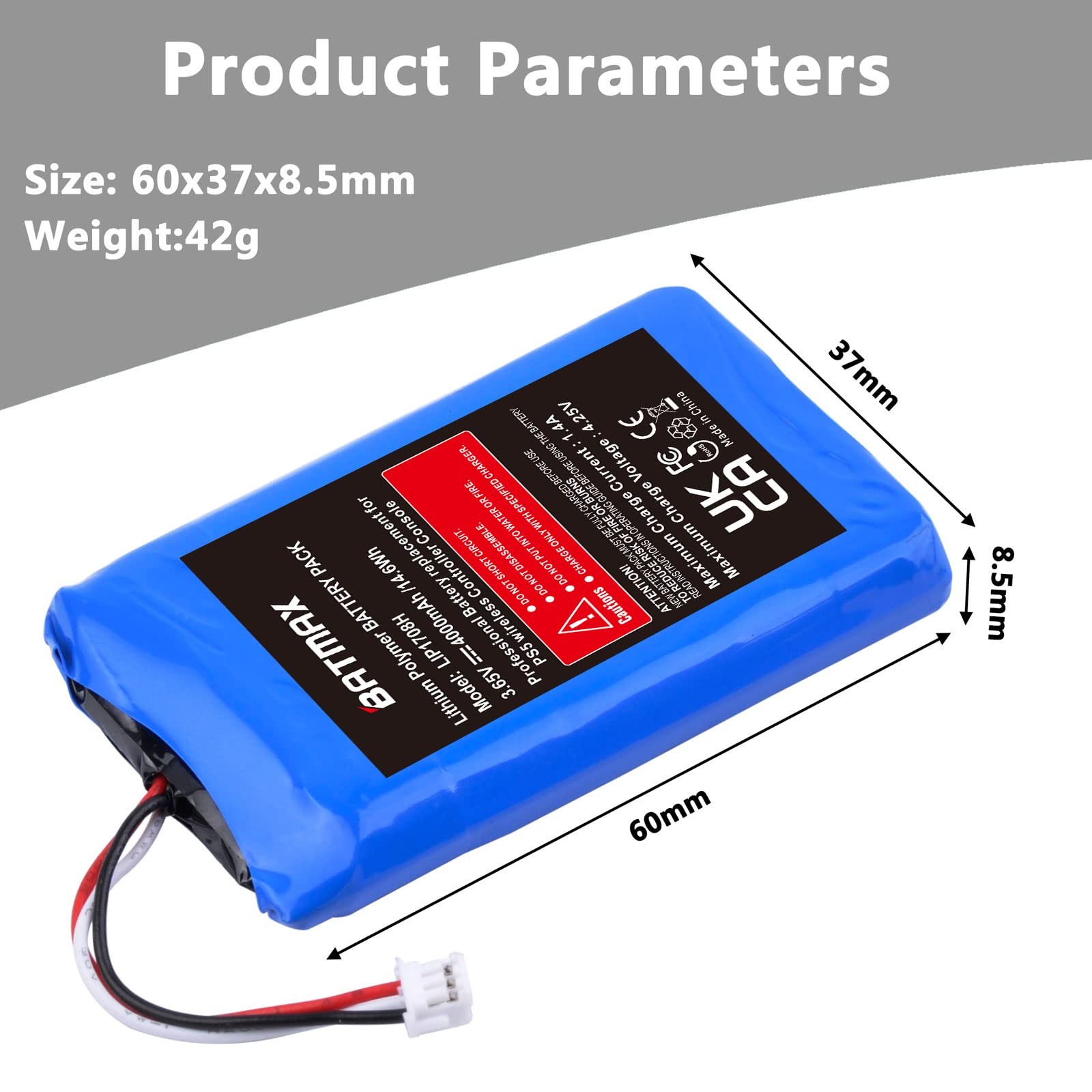 4000mAh LIP1708 Battery for Sony PS5 PlayStation 5 Dual Sense Controller CFI-…