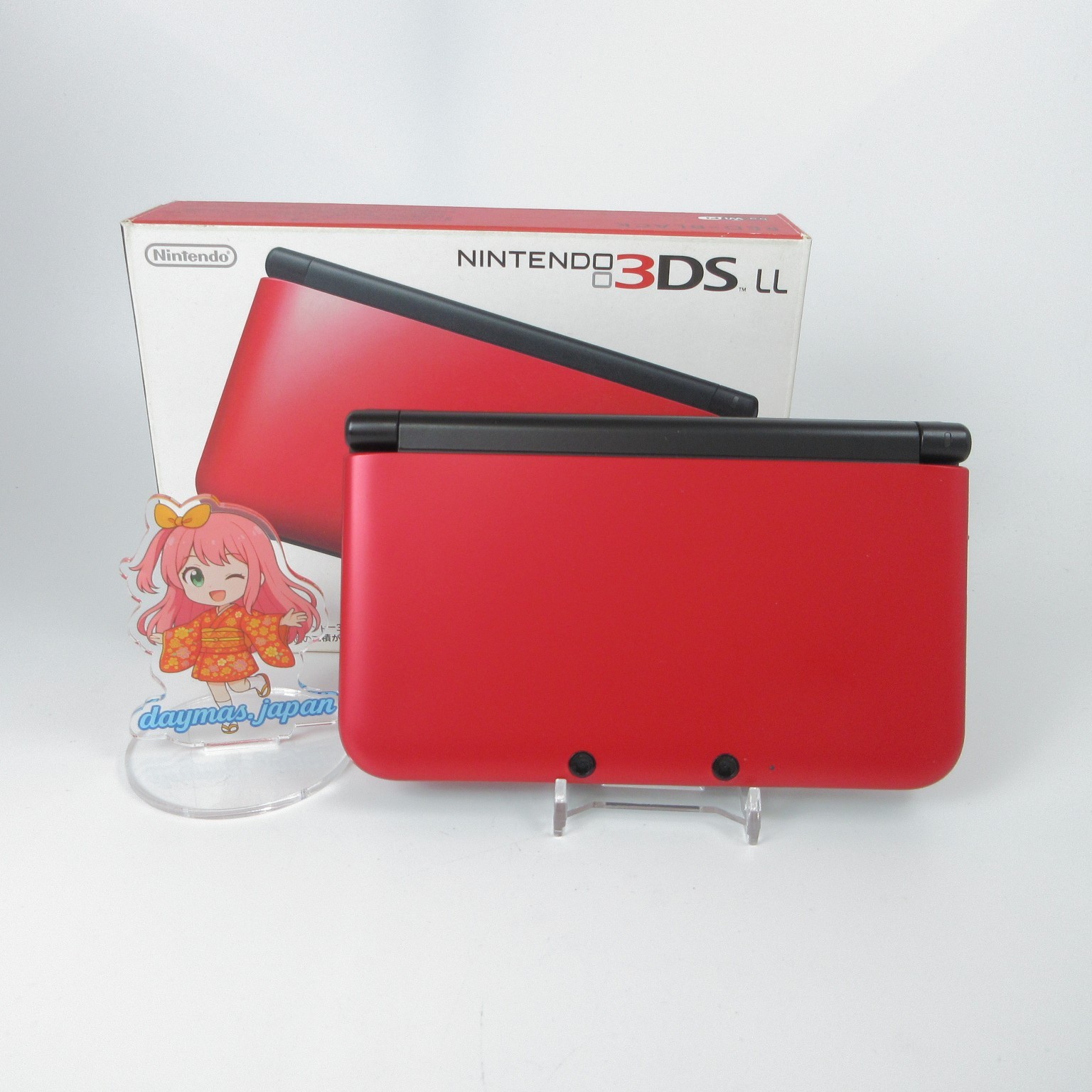 【Excellent】Nintendo 3DS LL XL Red x Black Console Japanese Edition #DEN0218/01
