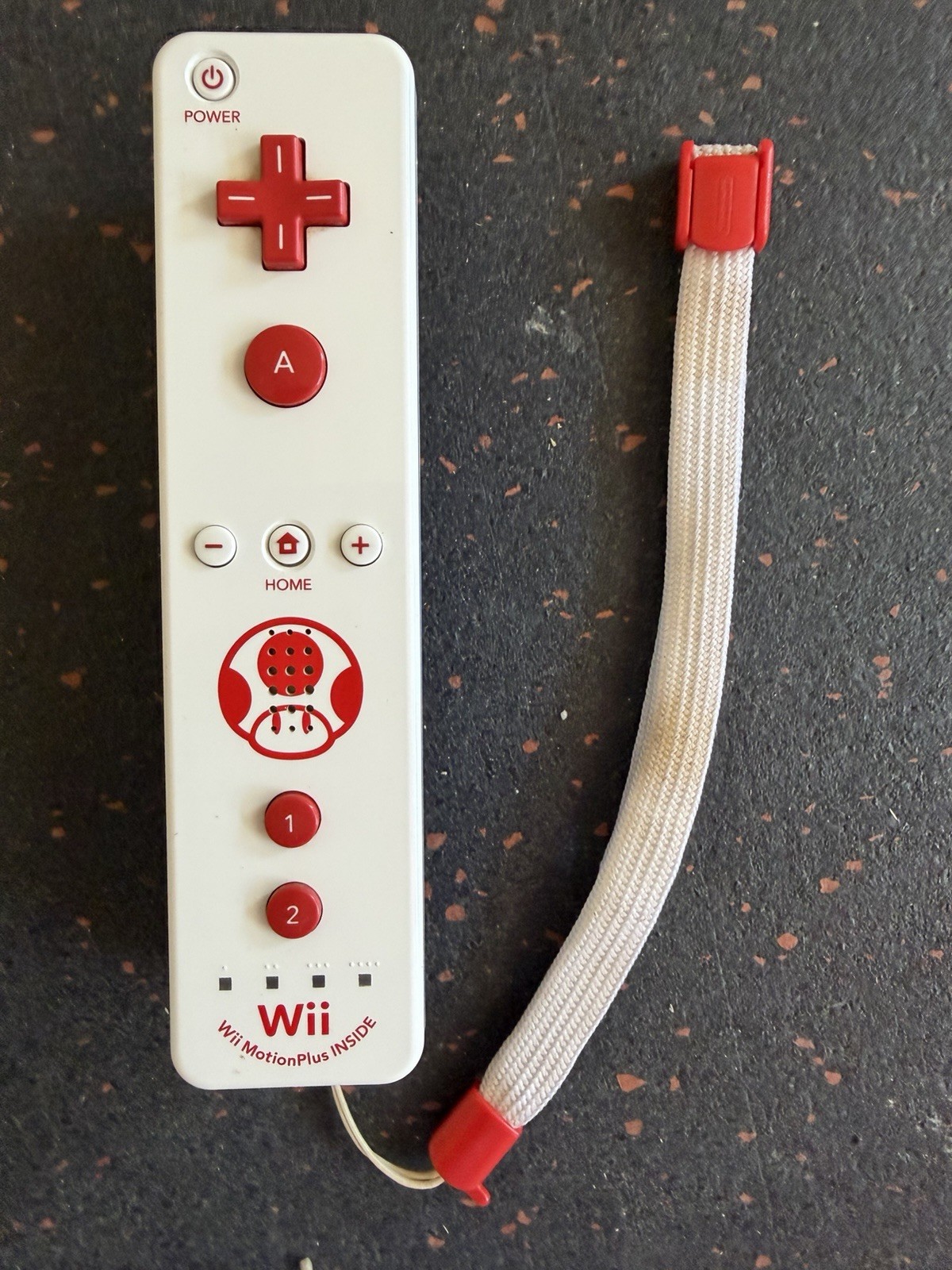Toad Wii Remote And Wheel, RVL-036 With Motion Plus