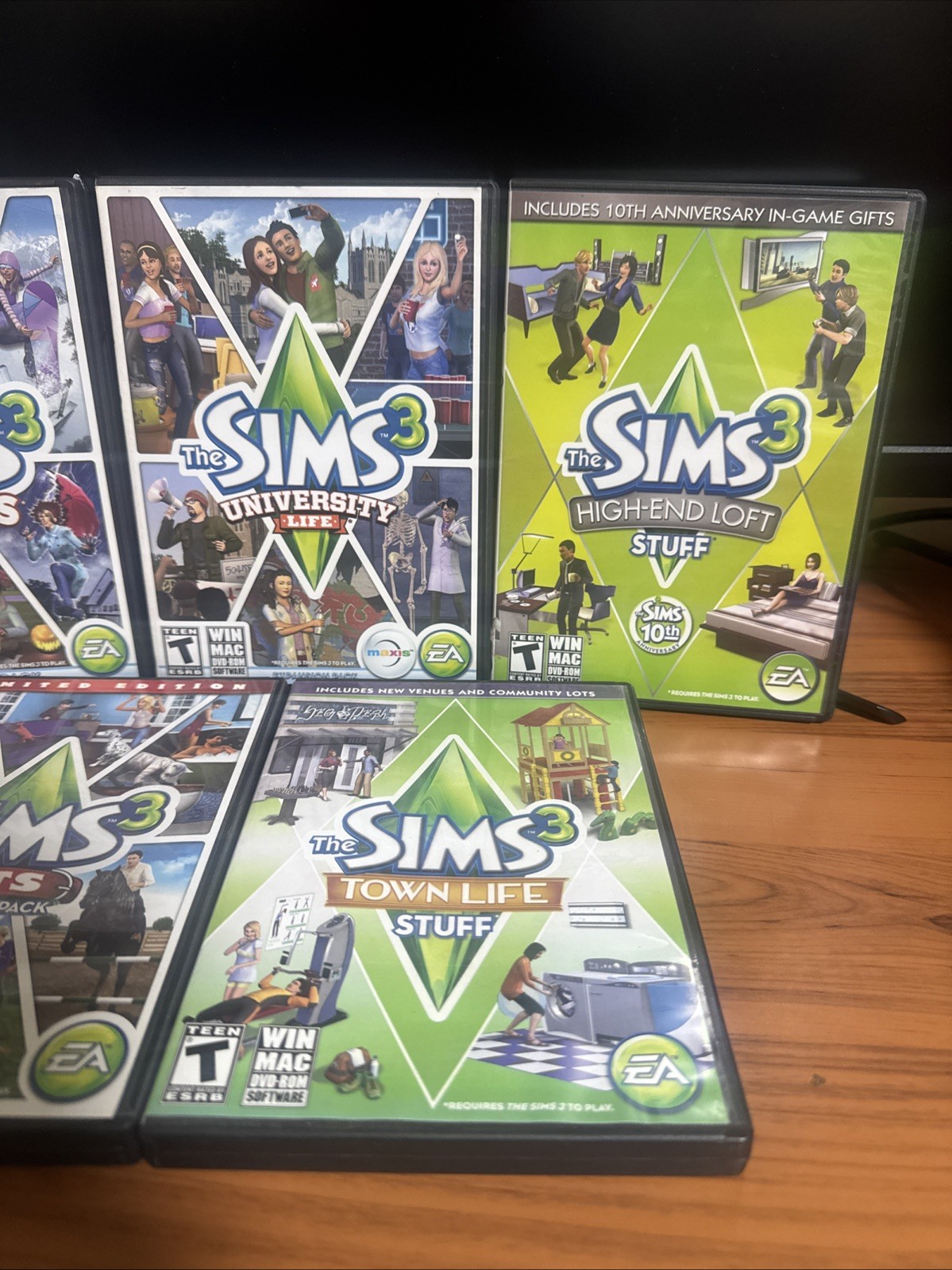 The SIMS 3 Expansion Packs Bundle 5 Game LOT For PC WINDOWS/MAC